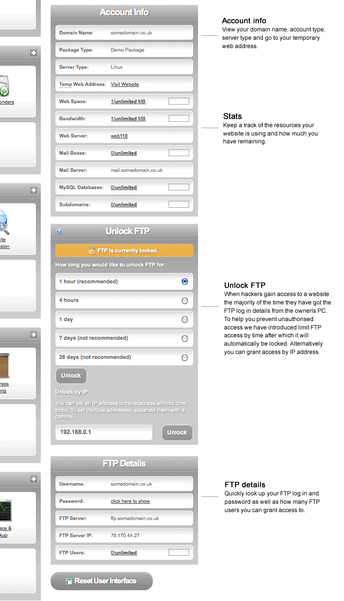 eXtend Control Panel